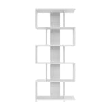 Manhattan Comfort Petrolina Mid-Century Modern Bookcase White 18AMC6