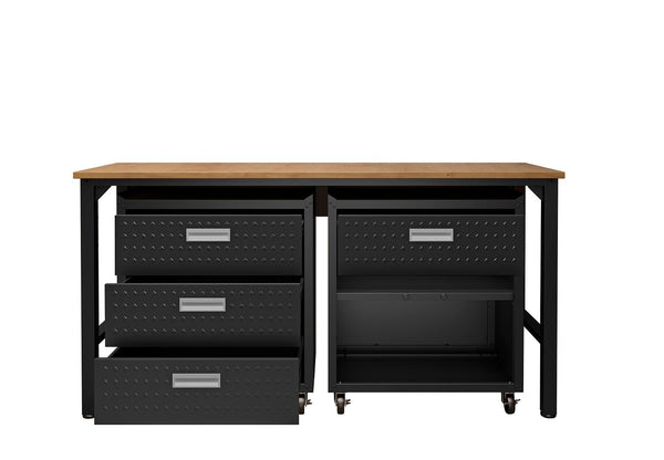 Manhattan Comfort Fortress Modern Garage Set Charcoal Grey 18GMC-CH