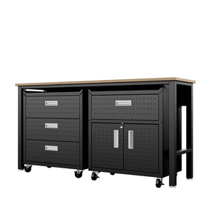Manhattan Comfort Fortress Modern Garage Set Charcoal Grey 18GMC-CH