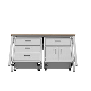 Manhattan Comfort Fortress Modern Garage Set White 18GMC-WH