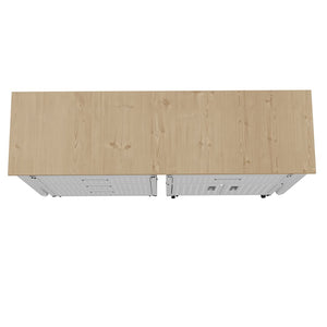 Manhattan Comfort Fortress Modern Garage Set White 18GMC-WH