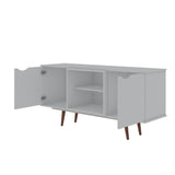 Manhattan Comfort Hampton Mid-Century Modern TV Stand White 18PMC1