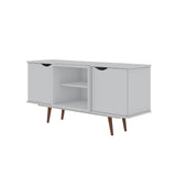 Manhattan Comfort Hampton Mid-Century Modern TV Stand White 18PMC1