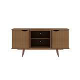 Manhattan Comfort Hampton Mid-Century Modern TV Stand Maple Cream 18PMC5