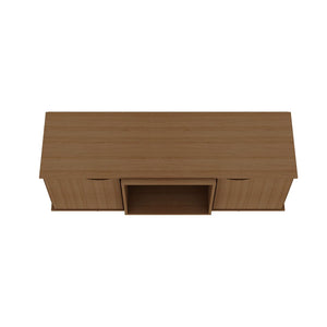 Manhattan Comfort Hampton Mid-Century Modern TV Stand Maple Cream 18PMC5