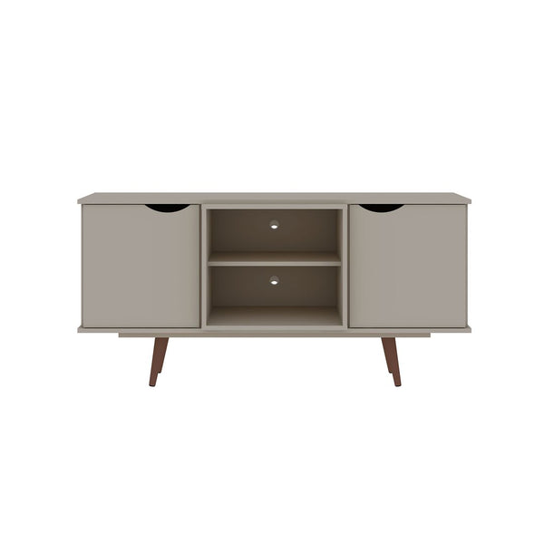 Manhattan Comfort Hampton Mid-Century Modern TV Stand Off White 18PMC6