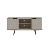 Manhattan Comfort Hampton Mid-Century Modern TV Stand Off White 18PMC6