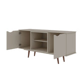 Manhattan Comfort Hampton Mid-Century Modern TV Stand Off White 18PMC6