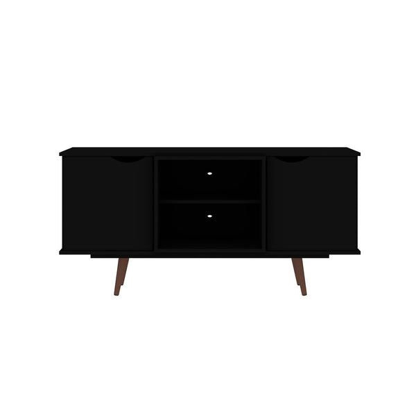 Manhattan Comfort Hampton Mid-Century Modern TV Stand Black 18PMC70