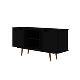 Manhattan Comfort Hampton Mid-Century Modern TV Stand Black 18PMC70