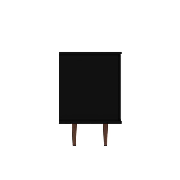 Manhattan Comfort Hampton Mid-Century Modern TV Stand Black 18PMC70