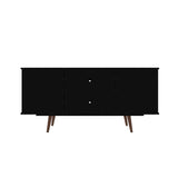 Manhattan Comfort Hampton Mid-Century Modern TV Stand Black 18PMC70