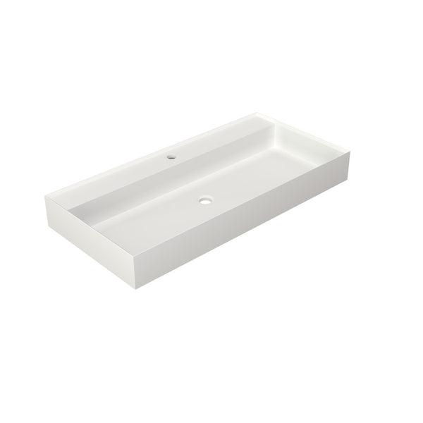 English Elm Stone Resin Vessel Basin Sink Sculptural Countertop Design for Modern Bathrooms T3785P355780