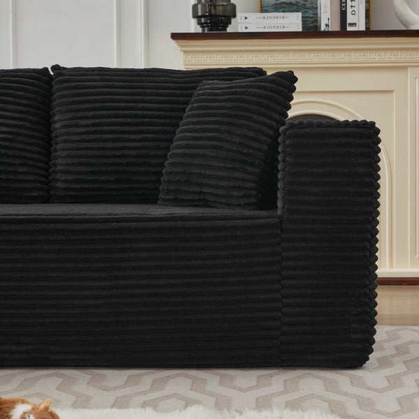 English Elm 106" Cloud Sectional Couch - Modular L-Shape With Left Chaise For Effortless Living Room Style W1143S00029