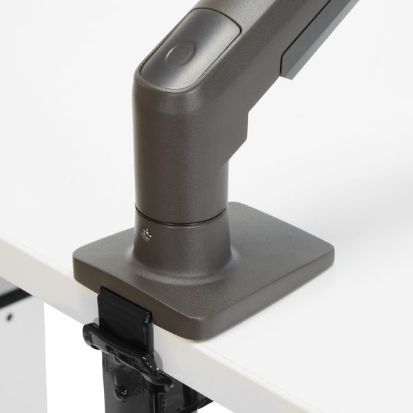 OSP Home Furnishings Single Monitor Arm with Gas Spring Mechanism for Ergonomic Desk Setup and Cable Management SPX3020SMA
