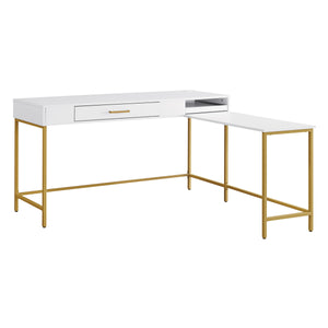 OSP Home Furnishings Modern Life Desk in White White