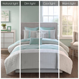 510 Design Tinsley Transitional 8 Piece Comforter Set 5DS10-0054 Seafoam/Grey