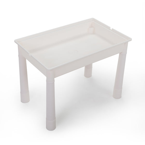 English Elm All-in-One Kids Activity Table set with 2 chairs, 100 DIY blocks, slides, storage & cushions for toddlers W2181P362367