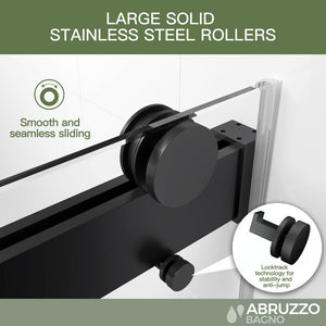 English Elm Rollers Matte Black Shower Door Replacement Set for Frameless Enclosures Smooth Glide W1573S00056