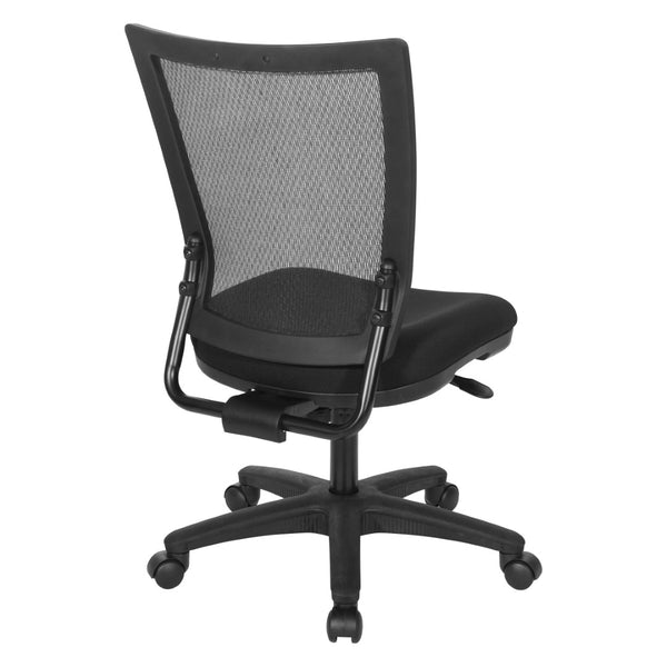 OSP Home Furnishings Office Task Chair with Breathable Mesh Back and Padded Seat for Home or Pro Use SPX69373