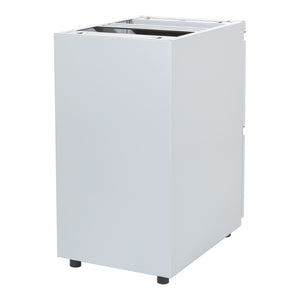 OSP Home Furnishings 22" Under Desk Pedestal with File Drawers Locking Storage and Ball Bearing Slides PTO22FF-SV