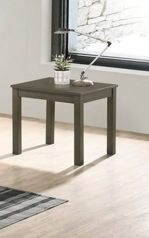 English Elm Dark Gray 3-Piece Coffee & End Table Set – Elegant Rubberwood Living Room Accent, Sturdy, Stylish B011P237489