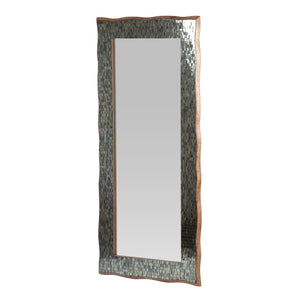 English Elm Christopher Knight Home® - RECT. Boho Handcrafted Rectangular Mosaic Wall Mirror, Golden Brown Mango Wood Frame, 64" Tall 71051.00