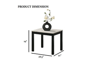 English Elm Contemporary 3-Piece Table Set With Faux Marble Top - Elegant Coffee & End Tables For Modern Living B2741P391800
