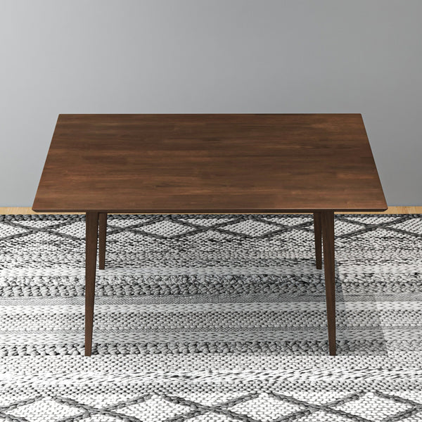 English Elm Ashcroft Furniture - Carlos Solid Wood Dining Table – Mid-Century Modern Design For 4-6 People With Timeless Elegance B183P201594