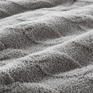 English Elm 2 Pieces Twin Waffle Knit Chenille Comforter Set with Plush Sherpa Reversible Cozy Bedding Ensemble Gray 20.47 L x 11.42 W x 9.84 H B035P381302