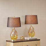 510 Design Cortina Transitional Ombre Glass Table Lamp, Set of 2 5DS153-1158 Gold