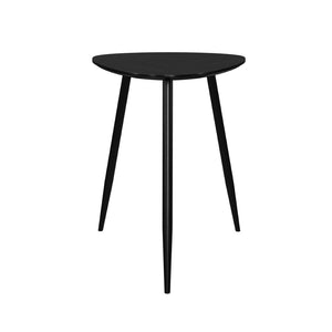 English Elm Triangular Solid Wood End Table - Contemporary Black Mango Design For Modern Living Spaces B016P373006-GIGA