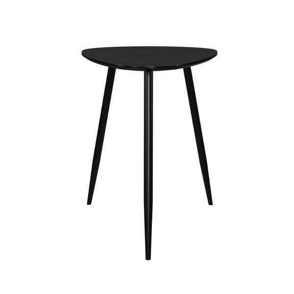 English Elm Triangular Solid Wood End Table - Contemporary Black Mango Design For Modern Living Spaces B016P373006-GIGA