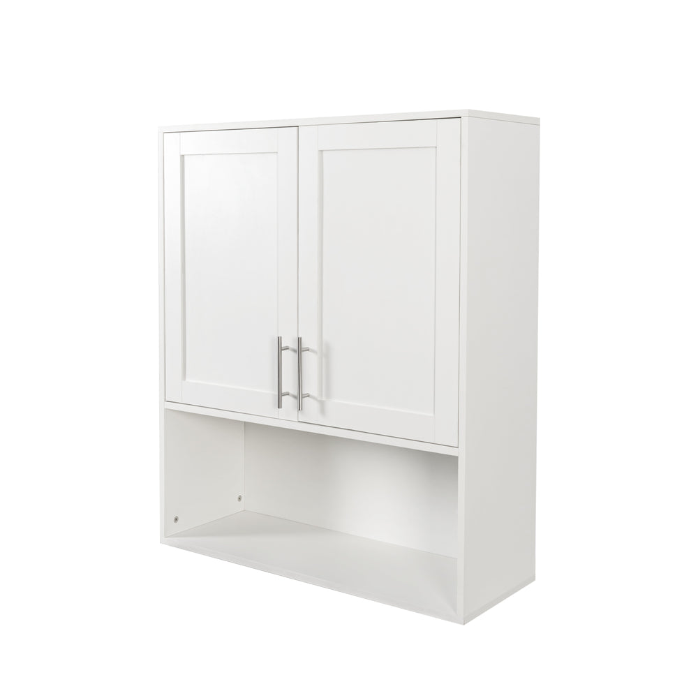English Elm Bathroom Mirror Cabinet with Dual Tissue Slots, Adjustable Shelves, Durable Melamine Finish, 41" L W331P279735