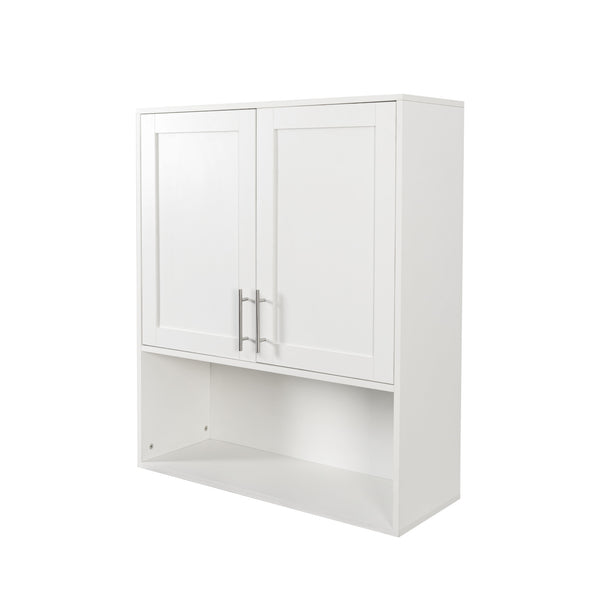 English Elm Bathroom Mirror Cabinet with Dual Tissue Slots, Adjustable Shelves, Durable Melamine Finish, 41" L W331P279735