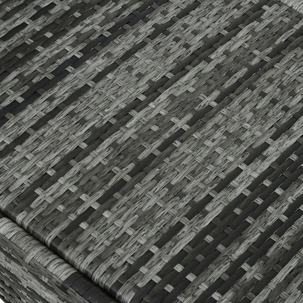 English Elm Outsunny Wicker Outdoor Chaise Lounge Chair With Wheels, 5-Level Recline, Cushion & Headrest Comfort W2225P174007-GIGA