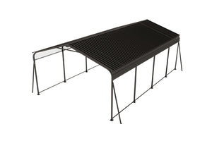 English Elm Metal Carport 12x20 Galvanized Steel Canopy Heavy Duty Outdoor Garage Shelter Kit W1598S00018