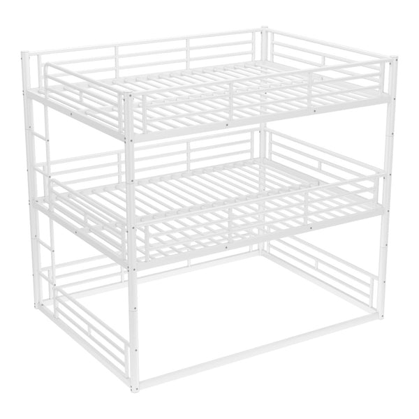 English Elm Twin Xl Solid Pine Loft Bed with Built-in Led Lighting and Storage Shelves Light White W1580S00583