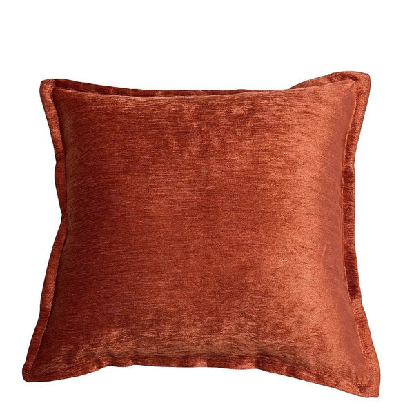 English Elm Homey Cozy Velvet Throw Pillows Plush Set of Two for Luxe Living Room Decor Reddish Brown B357P465719