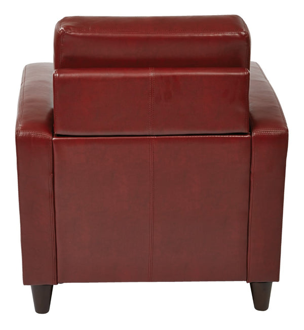 OSP Home Furnishings Venus Club Chair Crimson