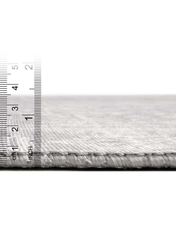 Unique Loom Timeless Peter Machine Made Abstract Rug Gray, Ivory 7' 6" x 7' 7"