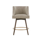 Madison Park Mateo Transitional Swivel Counter Stool MP104-0944 Beige Multi