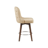 Madison Park Kobe Transitional Counter Stool with Swivel Seat MP104-1150 Natural