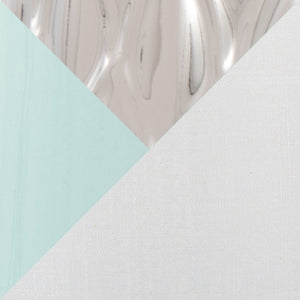 English Elm Penelope Contemporary 22" Ceramic Table Lamp with Silver Accent and White Fabric Shade, Modern Illumination Blue B202P224197