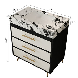 English Elm Modern Freestanding Bathroom Vanity with Sintered Stone Top and Golden Steel Legs W3136S00050
