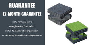 English Elm Mat Grey Plastic Deck Tiles – Durable, Easy-Clean Flooring with Soft Texture for Homes, Offices, Commercials W1859P301138