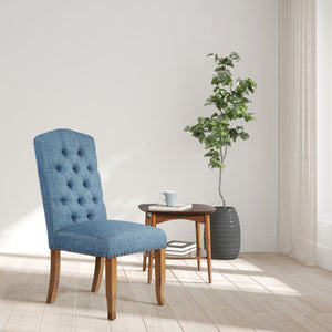OSP Home Furnishings Jessica Tufted Dining Chair Navy