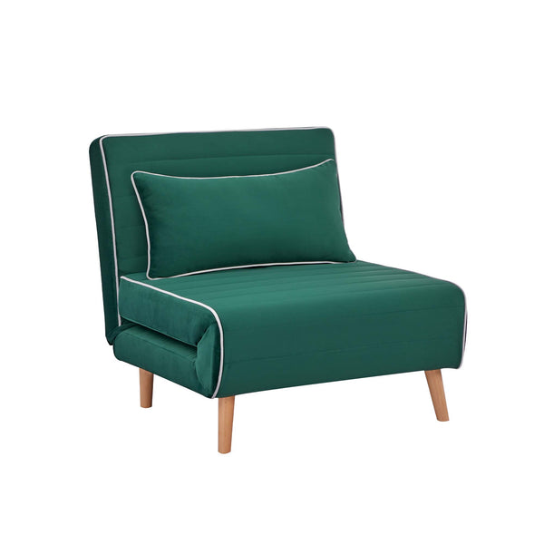 English Elm Canon Versatile Green Velvet Modular Sofa Bed Set – Space-Saving, Quick-Convert, Stylish Comfort! W3391S00002