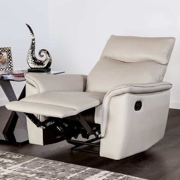 English Elm Transitional Multi-Function Glider Recliner with Channel Back, Cup Holders, Hidden Storage, Upholstered Comfort taupe 40 L x 31 W x 28 H B2741P387108