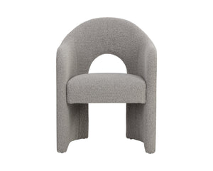 Sunpan Anaya Dining Armchair - Elegant Curved Design for Ultimate Comfort in Contemporary Dining Spaces Altro Cappuccino